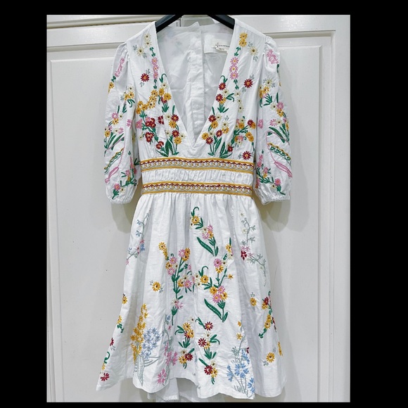 Anthropologie Dresses & Skirts - Anthropologie deep V floral dress